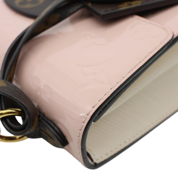 Louis Vuitton Spring Street Monogram Vernis Leather Shoulder Bag Rose Ballerine - Picture 6 of 12